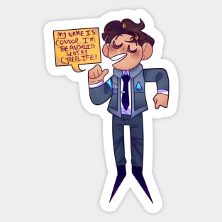 His name is Connor (Detroit Become Human) Sticker